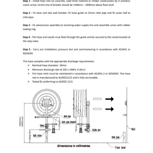 Fire Hose Reel Installation Instruction