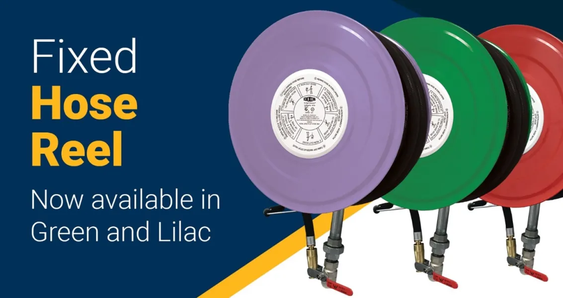 Fixed Hose Reel- Lilac and Green