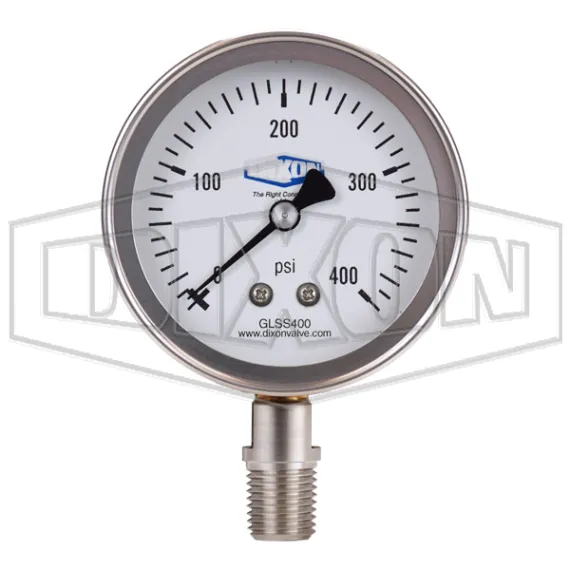 Stainless Liquid Filled Lower Mount Gauge