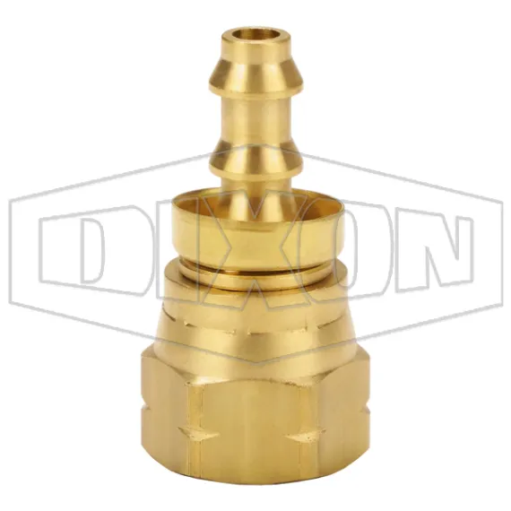 Female 45° SAE Swivel x Push-on Hose Barb