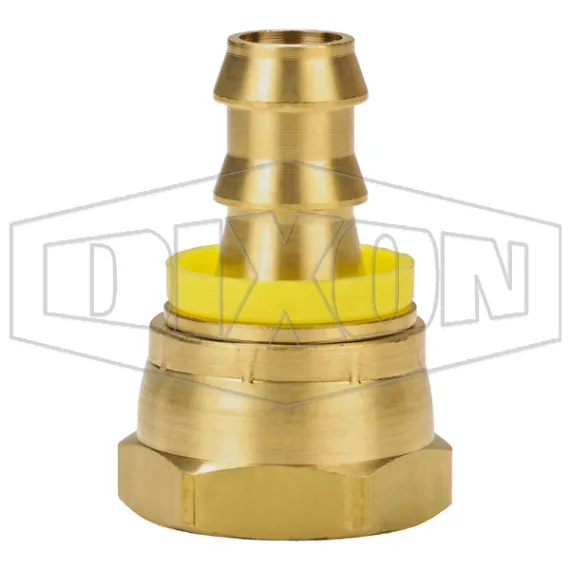 Female NPSM Swivel x Push-on Hose Barb Ball Seat