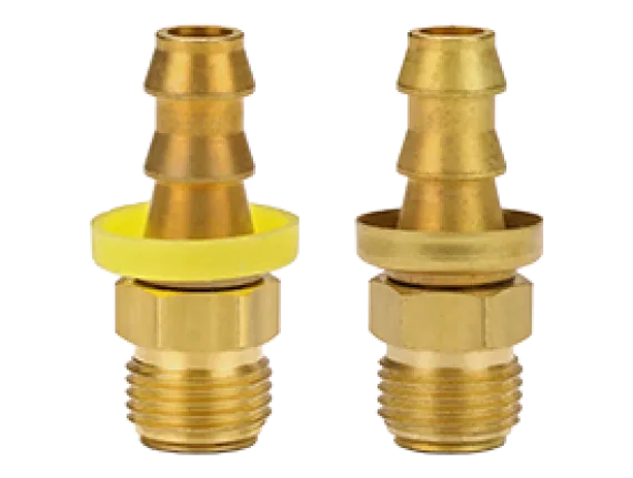 Male SAE Inverted Flare Swivel x Push-on Hose Barb