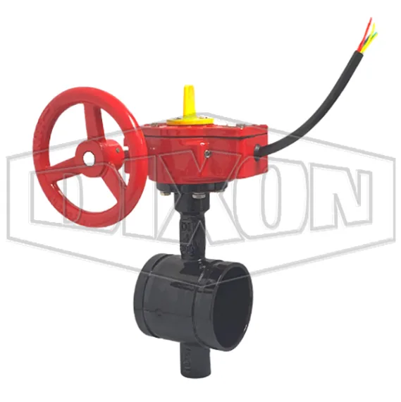 Monitored Iron Butterfly Valve Grooved