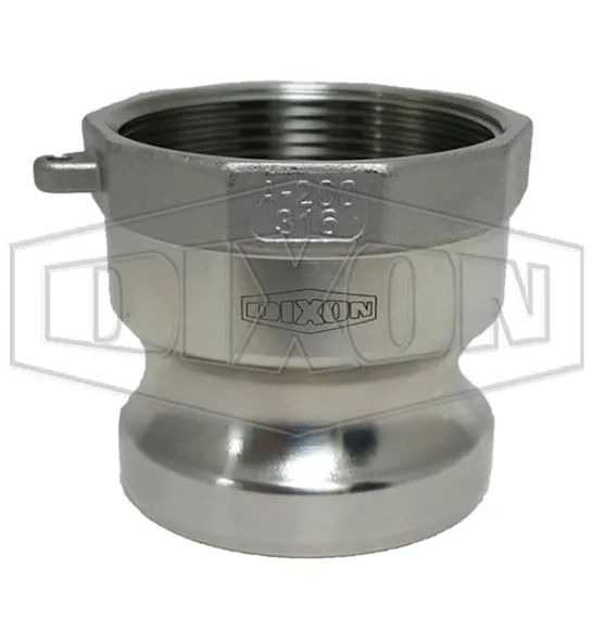 Dixon Standard Cam & Groove/Camlock Type A Adaptor x Female BSP stainless steel