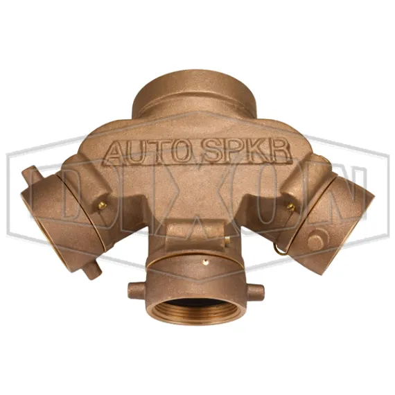 Triple Clapper Siamese Connection Back Outlet