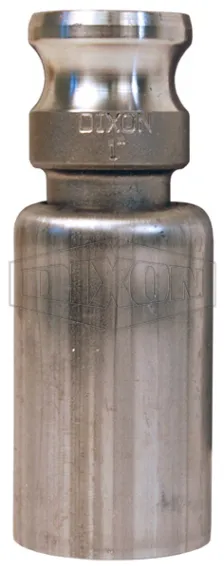 swaged cam and groove_type E_boss-lock adapter with ferrule