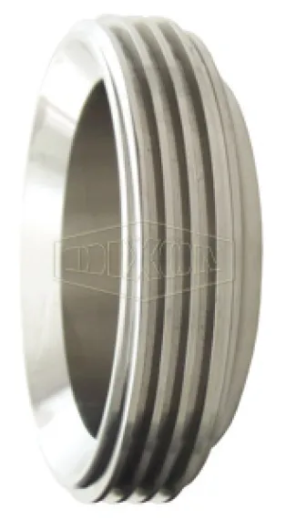 Short Threaded Bevel Seat Weld Ferrule