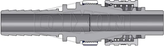 n series dix-loc bowes interchange hose barb safety-lock plug