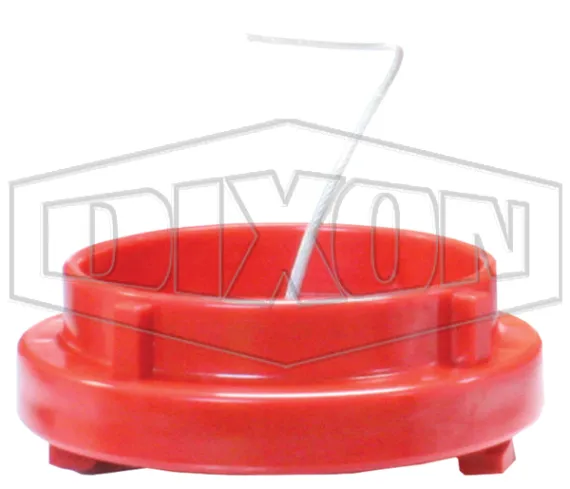 fire hydrant landing valve cap plastic red 