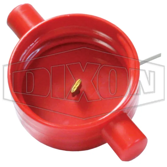 fire hydrant landing valve cap plastic red qld-qrt