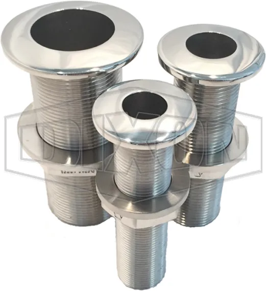 thru hull skin fittings long reach