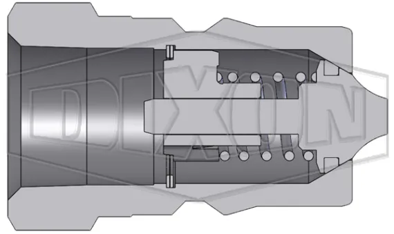 hs series iso b steam interchange female plug