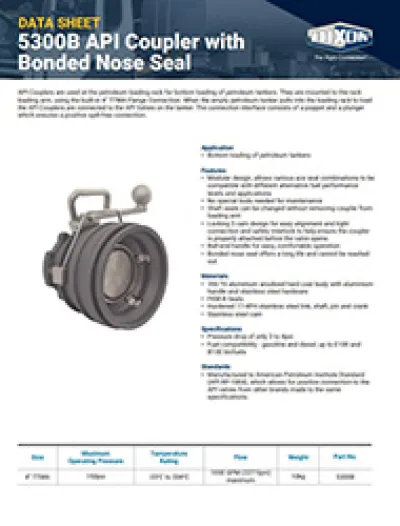 API Coupler with Bonded Nose Seal - 5300B