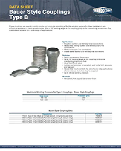 Bauer-Style Type B Couplings