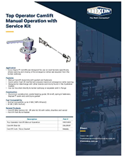 Top Operator Camlift Manual Operation with Service Kit