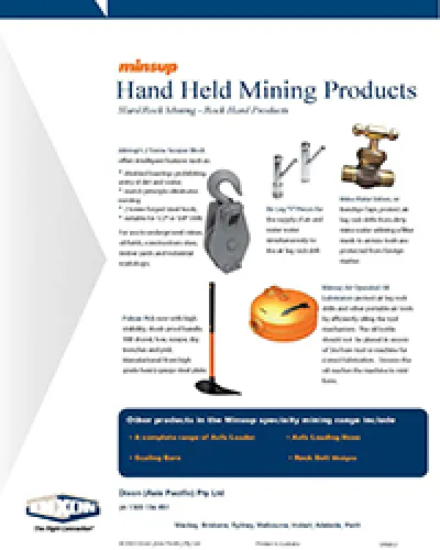 Handheld Mining Products