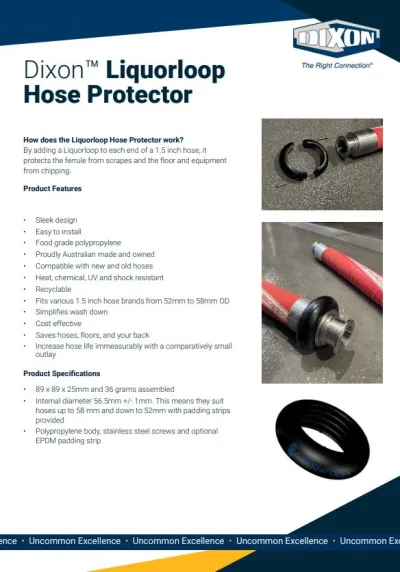 Dixon Liquorloop Hose Protector