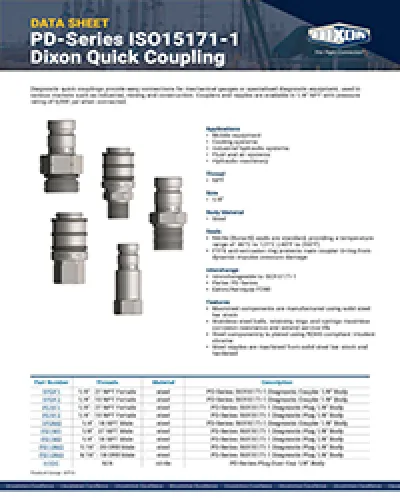 PD-Series Diagnostic Fittings