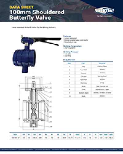Shouldered Butterfly Valve