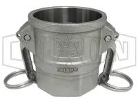 Dixon Standard Cam & Groove/Camlock Type D Coupler x Female BSP stainless steel