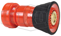 DIXON SL075 Fire Hose Nozzle,3/4 In.,Red Bumper 