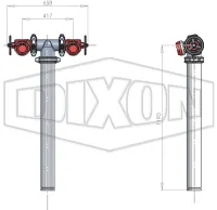 NSW Twin Hydrant Riser