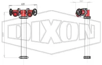 VIC/TAS Twin Hydrant Riser