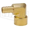 Female NPTF x Hose Barb 90° Elbow