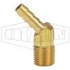 Male NPTF x Hose Barb 45° Elbow