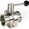 B5107-Series Butterfly Valve with Pull Handle Clamp End