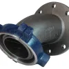 one piece flange x male 45 degree elbow