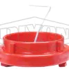 fire hydrant landing valve cap plastic red 