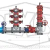 NSW Combined suction Booster w/ Backflow Prevention 6 Point