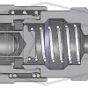 pneumatic manual push-loc hose barb coupler